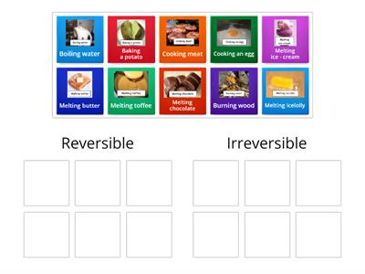 Reversible or Irreversible changes