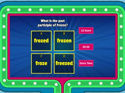 EN irregular verb Past participle 