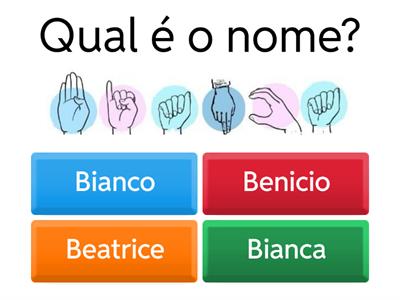 Atividade de Datilologia em Libras - SGE