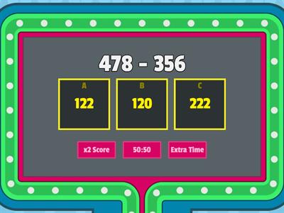 3-digit subtraction with regrouping