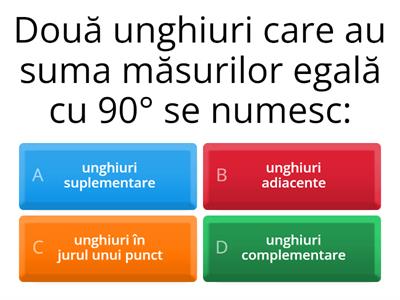 Unghiuri complementare (RED pentru recuperarea pierderilor în învățare)