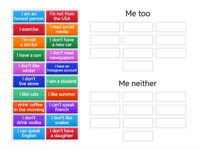 Me too, me neither - Evolve 1 U5.3