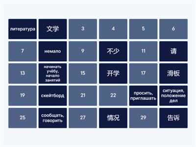 Время учить китайский. 7 класс. Урок 4. Слова