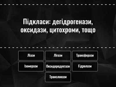 Класи ферментів