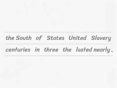 Slavery in the USA 