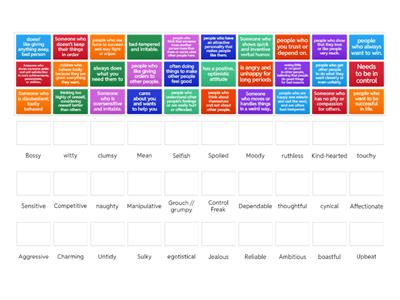 Personality Adjectives - Upper intermediate