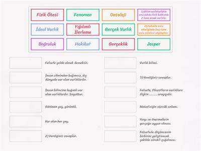 Felsefe 10. Sınıf - (1. ve 2. ünite- Varlık Felsefesi) 