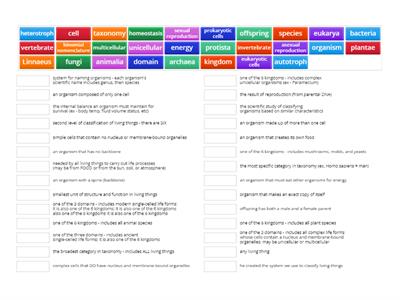 Characteristics and Classification of Living Things