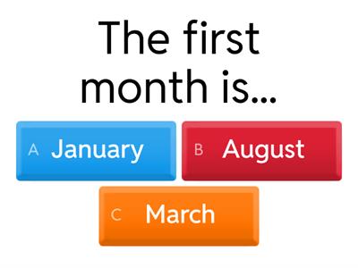 Months and Ordinal Numbers