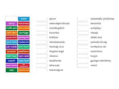 English File Intermediate Transport Vocabulary