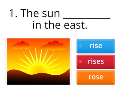 Simple present Tense-Choose the correct answer