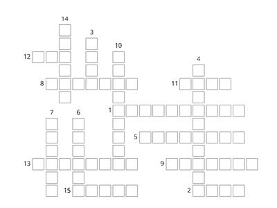 School ustensils Crossword