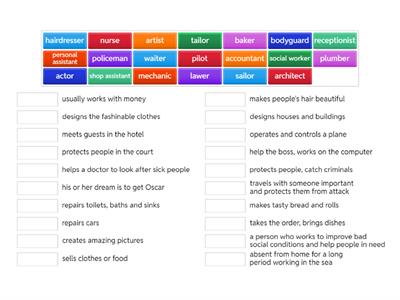 10 кл. - Professions