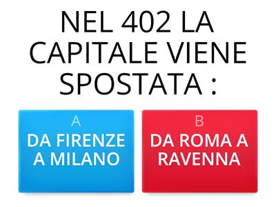 STORIA(QUIZ):LA FINE DELL'IMPERO D'OCCIDENTE