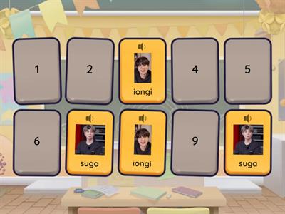 Jogo da memoria do bts