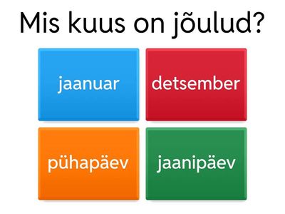 jõulude viktoriin