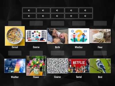 Match The Words with The Same Sound