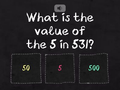 Place Value - value of the number