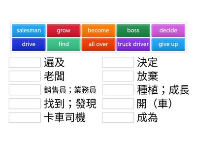 翰林 國中英語 iEnglish 二年級 Unit4－２（配對）