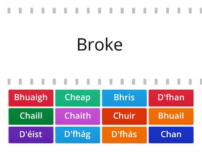 Briathra Aon Siolla 1: Word match