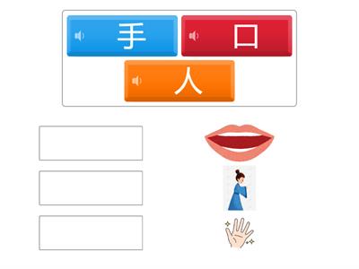 小象汉字 人口手