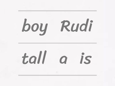 Unjumbled word adj 7