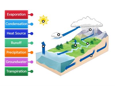 Water Cycle Diagram Labeling