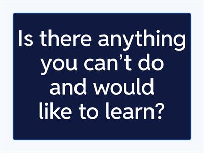 Conversation questions modal verbs