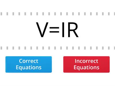 Correct Equation?