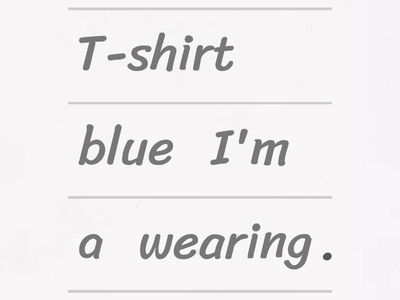 Inglês 7 - Let's dress up