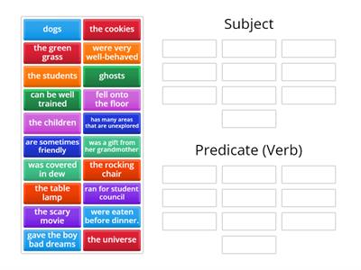 Subjects and Predicates