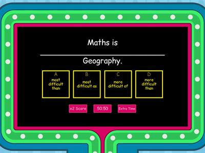 Comparative and Superlative 