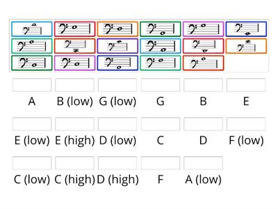 Bass clef (advanced) - matchup