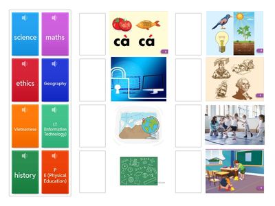 ILSS5 - Unit 1 School - Subjects