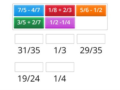  Soma e Subtração de Frações com Denominadores Diferentes