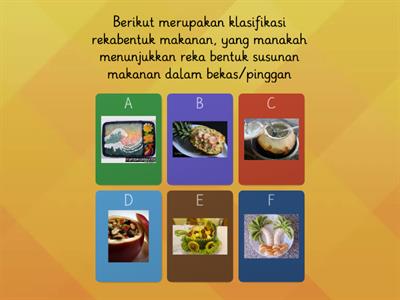 RBT REKA BENTUK MAKANAN