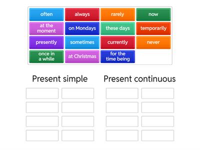 Present simple or present continuous?