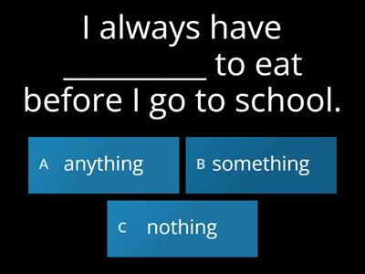 some, any, no, et leurs dérivés