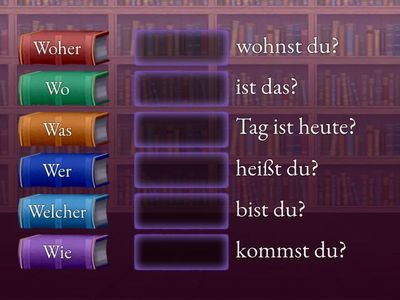 Wer, was, wo II.  - .... du? 