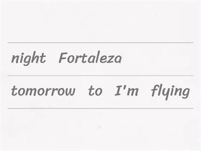 Present continuous for future plans 