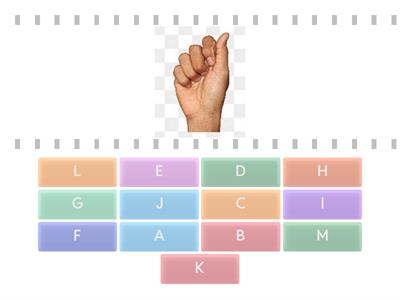Sign Language Alphabet, A-M