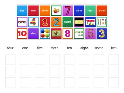 Spanish Number Literacy Sort 1-10