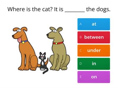 Prepositions of place