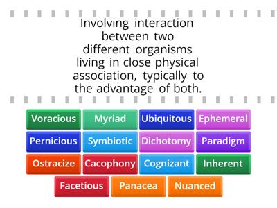 Cultural Appropiation Vocabulary  C1 level