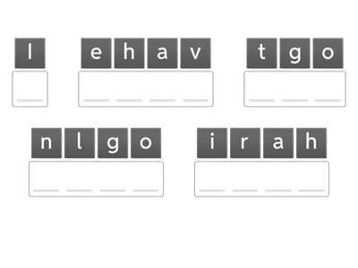 Have got/haven't got, has got/hasn't got