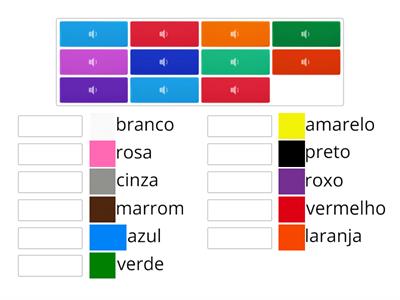 Escute e associe as cores