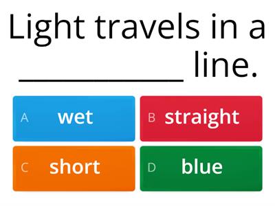 Light- P2 Science Chapter 5