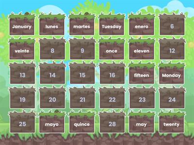 Days, Months and Numbers