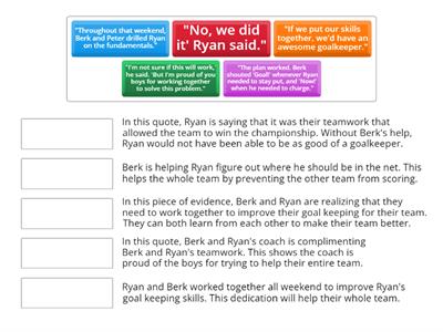 Matching Evidence and Reasoning 