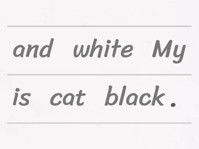 Put in order the next sentences...